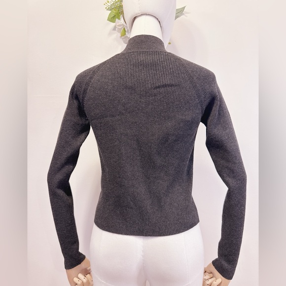 Zara Grey Turtleneck Knit Top - Picture 4 of 6